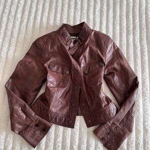 Vintage Women's  Leather Moto Jacket